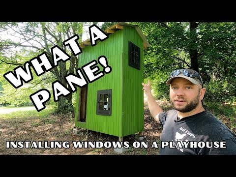 INSTALLING WINDOWS FOR KIDS PLAYHOUSE