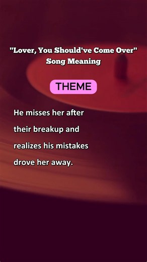 "Lover, You Should've Come Over" Song Meaning - Jeff Buckley