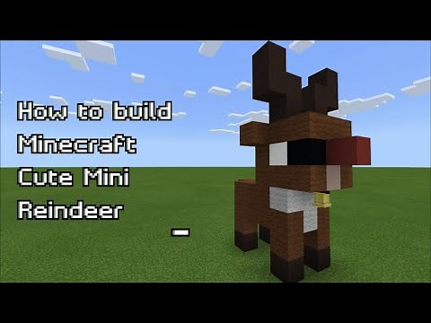 How to build Minecraft Cute Mini Reindeer