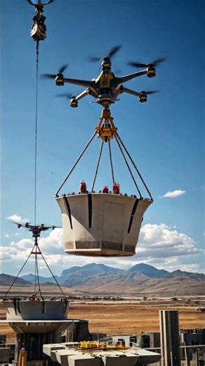 ⚡ Insane Drone Strength! Lifting a Giant Industrial Load Mid-Air