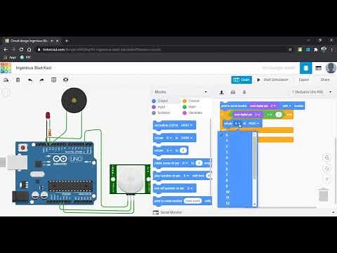 School Project|Security alarm Project|Arduino board|Top Project|PIR sensor|Coding|Tinkercad|By Navya