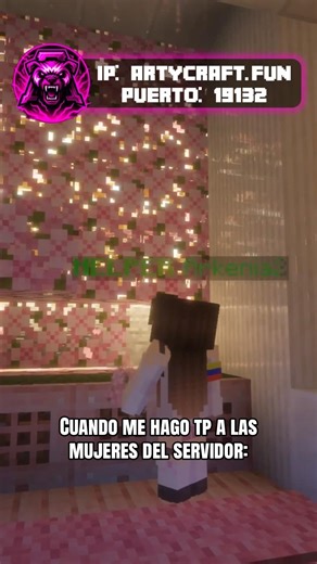 Mujeres vs Hombres de mi servidor 🤣 #minecraft #server #survival #java #bedrock #pvp #construccion