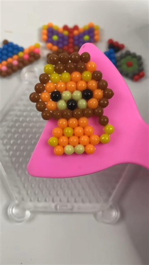 Making The Cutest Lion With Aquabeads 🦁✨ #aquabeads #beads #shorts