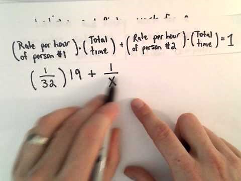 Rates and Time Required To Complete a Task