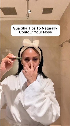 How to Slim Down Your Nose With Gua Sha