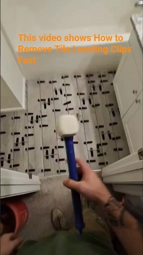 Removing Leveling Spacers: The Fun Part