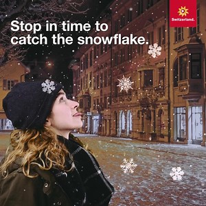 6K views · 57 reactions | ❄️ Are you fast enough? ;-) Take a screenshot as soon as you catch the snowflake! | Switzerland | Facebook