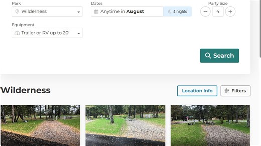 Michigan DNR adds flexible date search for camping reservations