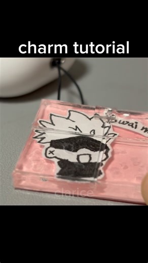 reze charm tutorial #art #charm #diycharm #diycrafts #craft #animeart #gojo #diykeychain #anime