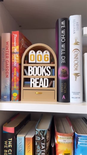 Little Inklings | This does feel like everything I need: ✅ fun and modern book counter ✅ functional drawer to hold extra tags ✅ moveable decorations for... | Instagram