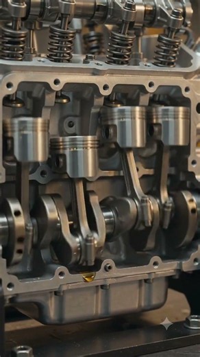 Miniature V8 Engine Comes to Life! 🔥 Tiny Engine ASMR in Ultra Realistic 8K #Shorts