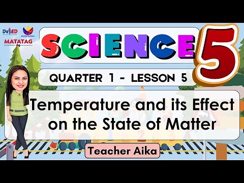 SCIENCE 5 QUARTER 1 LESSON 5 REVISED K-12 TEMPERATURE AND ITS EFFECT ON THE STATE OF MATTER