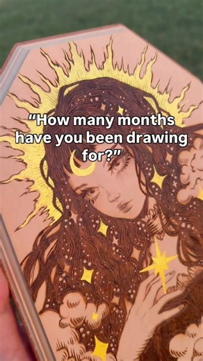 a walk through memory lane 🌟💞 i still remember making so many of these vividly, i wish i could go back in time and tell myself it was all worth it 💓 #pyrography #artprogress