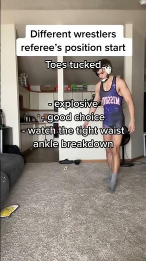 Wrestling referees position