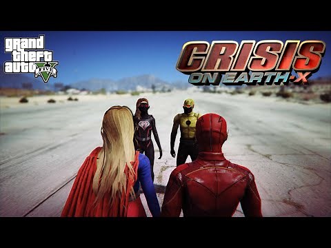 GTA 5 - Supergirl & Flash vs Overgirl & Dark Flash