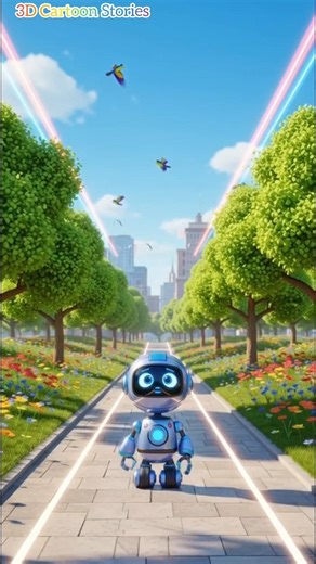 The Little Robot And Friendship #cartoon #inspiration #3danimation #moralstories #childrensstory