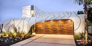 House with wavy facade (Detail plan)