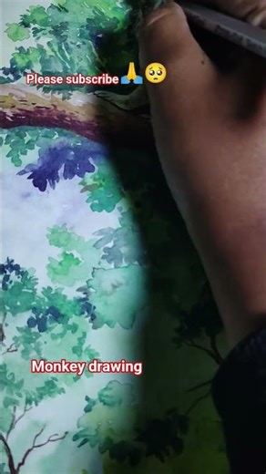 Monkey drawing. How to make monkey drawing🤩.