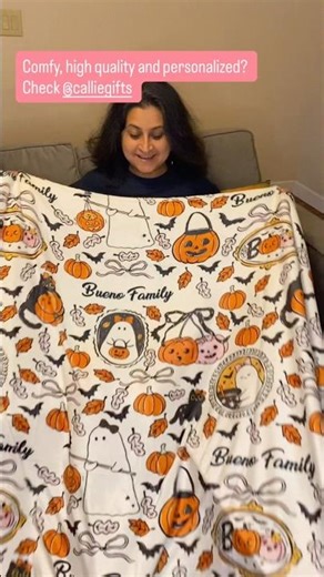 Halloween personalized gifts - customized blanket review