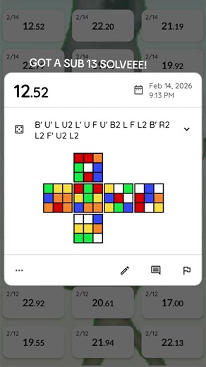 Sub 13 Solve on the Rubik's Cube!