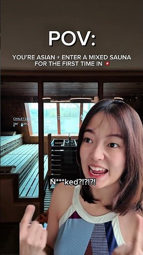 You enter a MIXED SAUNA IN SWITZERLAND 🫣🫣🫣