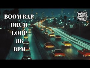 86 BPM Hip Hop Drum Loop – Swinging Boom Bap Groove