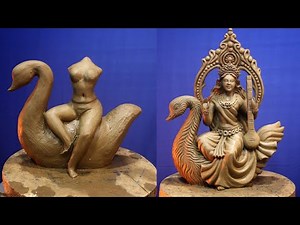 New design Saraswati murti banane ka tarika | mitti ki saaswati murti making
