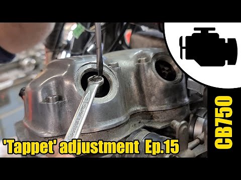 CB750 K2 Valve clearance adjustment Ep.15 #1180