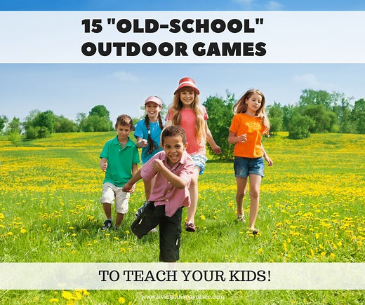 Old-school outdoor games fo kids