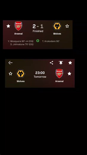 last time wolves scored all 3 goals but arsenal took 3points this arsenal will score and walk away with 3points