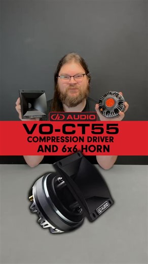 DD AUDIO - DD4LIFE! on Instagram: "NEW 🔥 VO-CT55 Compression Tweeter and 6x6 Horn! - Compact - fits better in doors! - 2” Voice Coil - 1” Exit - sounds better & louder - Replacement & upgrade to the CT45"