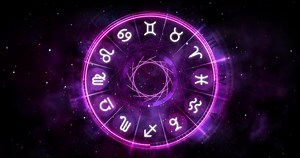 Astrological Wheel Rotating Zodiac Symbols Night Stock Footage Video (100% Royalty-free) 1043128327 | Shutterstock