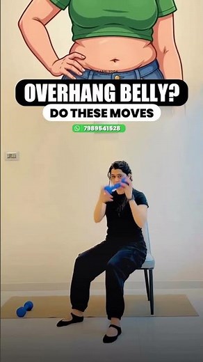 Overhang Belly Workout at Home 🔥 Beginner Friendly