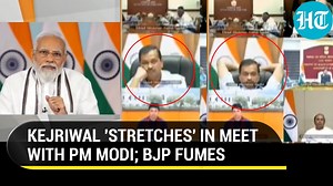 'Mannerless CM': Why Kejriwal's stretches during meet with PM Modi irked BJP