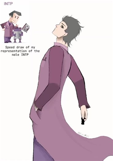 Speed Drawing Male INTP Representation