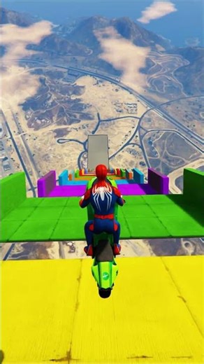 Stunt Spiderman Ragdoll Colorful Minions and hulks #GTA5