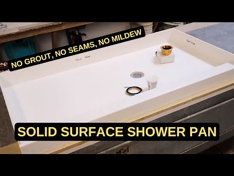 Corain Solid Surface Shower Pan - Part 1