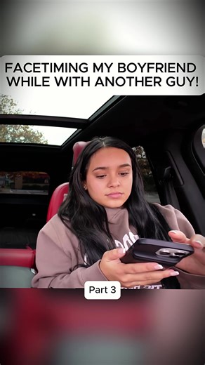 FaceTiming my boyfriend while with another guy! #prank #couple #isaac_andrea #troll #funny