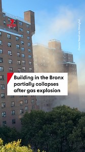 There's a major cleanup in New York, after an incinerator shaft collapsed in a Bronx apartment building. It's believed an explosion near an basement boiler caused the damage. No-one has been injured but large portions of the building have been completely torn off. #newyork #bronx #buildingcollapse #explosion #emergency | 7NEWS Australia