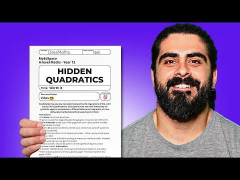 A-Level Maths Hidden Quadratics