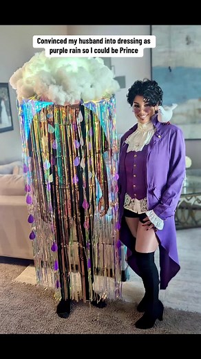Purple Rain Halloween Costume Transformation for Couples 2024