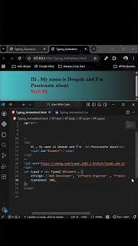 How to Animate Smooth Text Using HTML CSS JavaScript | Text Animation Tutorial for Beginners