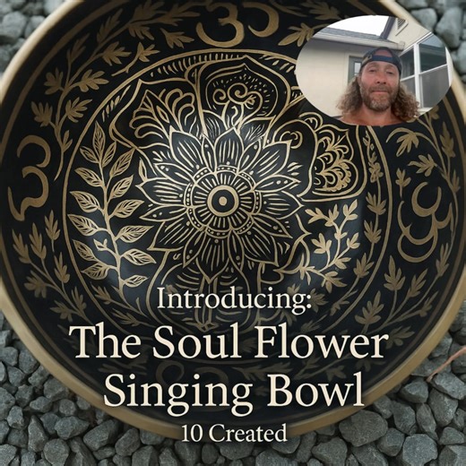 [Special Release] The Soul Flower Singing Bowl. An 8.75 inch...