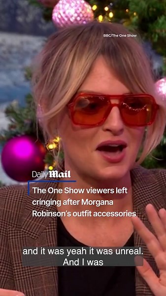 The One Show viewers left cringing after Morgana Robinson's distracting outfit accessories