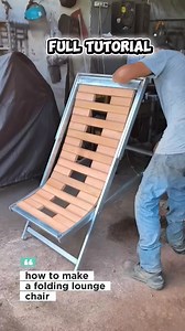 1.8M views · 15K reactions | full tutorial on how to make a folding lounge chair #welding #carpenter #tutorial #safetyfirst | Abdul Mukti Ishak | Facebook