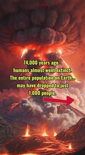 We Almost Went Extinct… Only 1,000 Humans Survived #history #funfacts #historyfacts #historyshorts