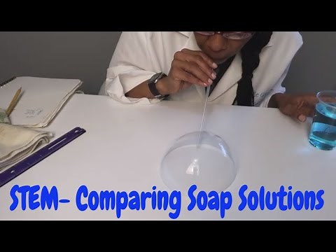 STEM- Bubbles| Compare soap solutions! #Stemactivities