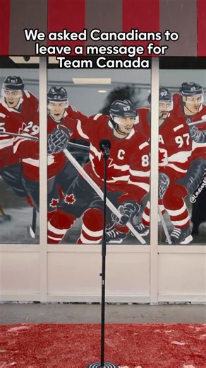 Hey @teamcanada, here are some special messages from home 🇨🇦🎤 Cheer on Team Canada by picking up our Team Canada Hockey Cards at your local Tims while supplies last! | Tim Hortons