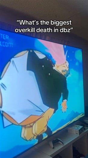 Biggest Overkill Death In Dbz #dbz #anime #majinbuu #funny #animeshorts #explore #animelover #fyp