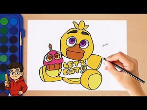 How to Draw FNAF Chica | Step by step Drawing | Five Nights at Freddy's